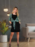 RUFFLE BOTTOM DRESS WITH SIDE SEAM POCKETS - D099